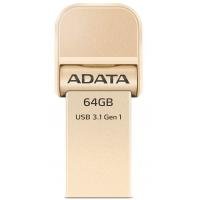 USB флеш накопичувач ADATA 64GB I920 Gold USB 3.1 Gen1 /Lightning (AAI920-64G-CGD)