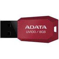 USB флеш накопичувач ADATA 8GB DashDrive UV100 Red USB 2.0 (AUV100-8G-RRD)