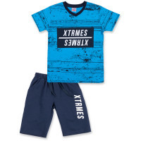 Футболка дитяча Breeze з шортами "Xtrmes" (8883-140B-blue)