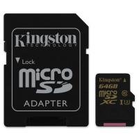 Карта пам'яті Kingston 64GB microSDXC class 10 UHS-I U3 4K (SDCG/64GB)