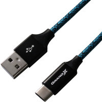 Дата кабель USB 2.0 AM to Type-C 1.0m Blue/Black Grand-X (FC06BLB)