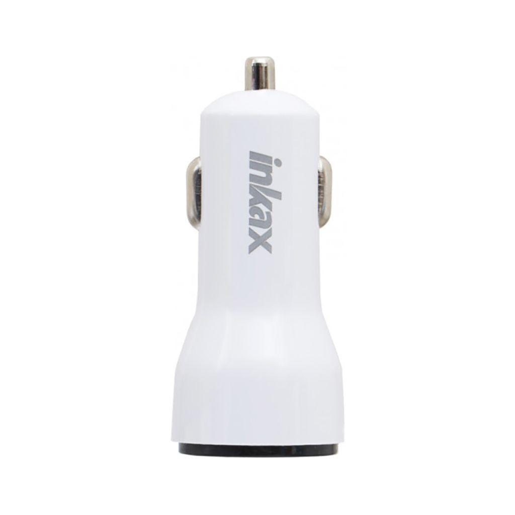INKAX CD-22 Car charger + Type-C cable 1USB 2.1A White (F_72210)