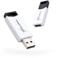 USB флеш накопичувач eXceleram 16GB H2 Series White/Black USB 2.0 (EXU2H2W16)