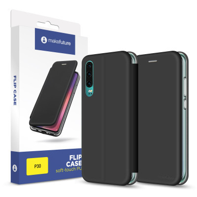 Чохол до моб. телефона MakeFuture Flip Case (Soft-Touch PU) Huawei P30 Black (MCP-HUP30BK)