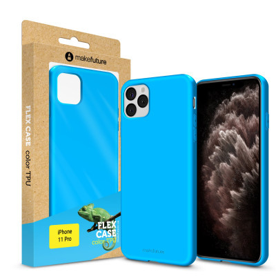 Чохол до моб. телефона MakeFuture Flex Case (Soft-touch TPU) Apple iPhone 11 Pro Light Blue (MCF-AI11PLB)