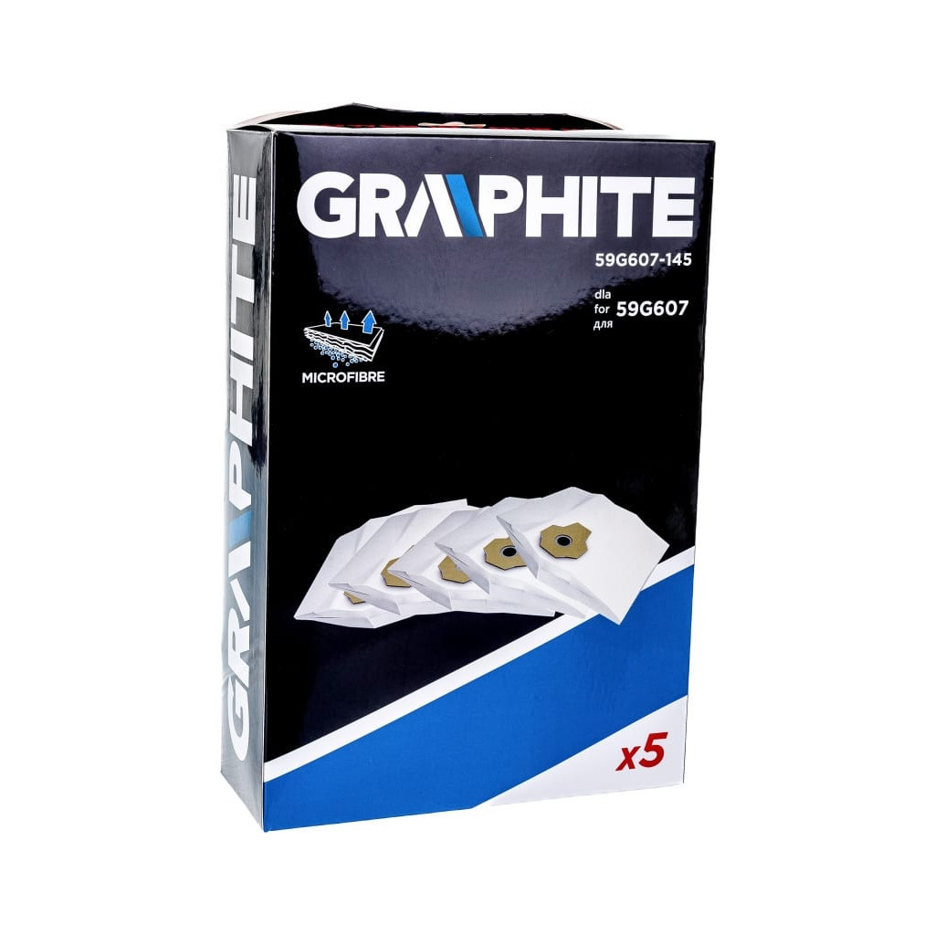 Мішок для пилососу Graphite мешки для полесоса 59G607, 5 шт (59G607-145)