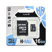 Карта пам'яті Hi-Rali 16GB microSDHC class 4 (HI-16GBSDCL4-01)