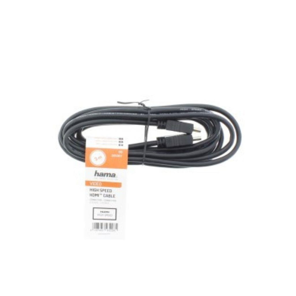 Кабель мультимедійний HDMI to HDMI 3.0m Black Hama (00205001) Кабель мультимедійний HDMI to HDMI 3.0m Black Hama (00205001)
