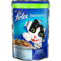 Wet food for cats Purina Felix Fantastic in jelly with rabbit 100 g (7613034442352)
