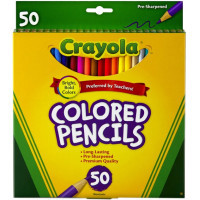 Crayola colored pencils 50 pcs (68-4050)