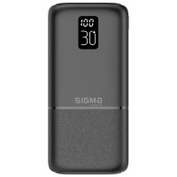 Батарея універсальна Sigma X-power SI30A3QL 30000mAh, PD/20W, QC/22.5W, LCD, Type-C, 2* (4827798423912)