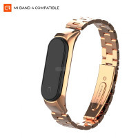 Ремінець до фітнес браслета Armorstandart Metal Band 4303 для Xiaomi Mi Band 4/3 Rose Gold (ARM55915)