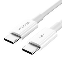 Дата кабель USB-C to USB-C 1.0m 20W 5A white Proda (PD-B26a-WHT)