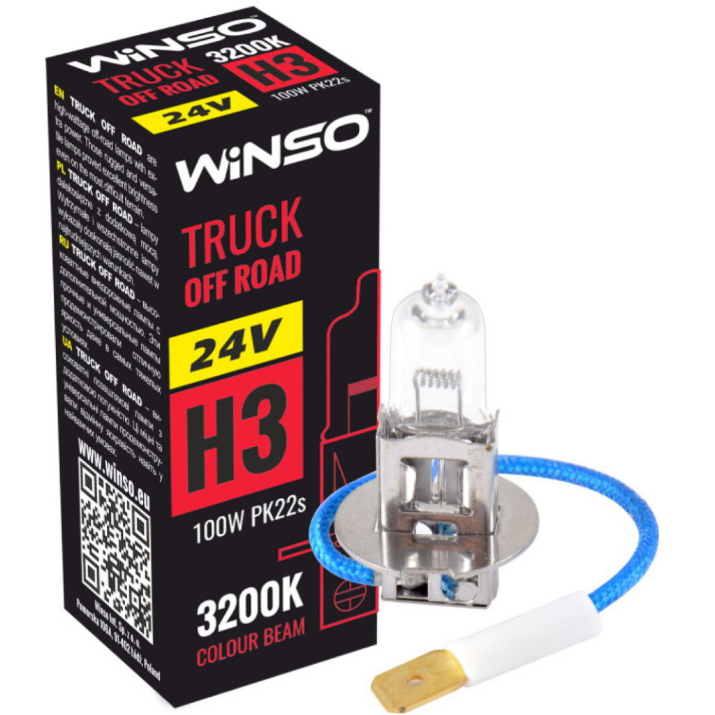 Автолампа WINSO H3 TRUCK OFF ROAD 100W (724310) Автолампа WINSO H3 TRUCK OFF ROAD 100W (724310)