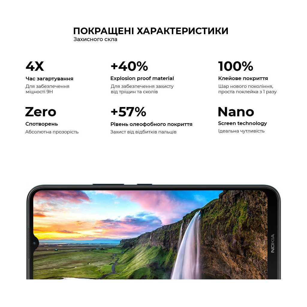 Скло захисне Armorstandart Pro Nokia C21 Plus Black (ARM62198) Скло захисне Armorstandart Pro Nokia C21 Plus Black (ARM62198)