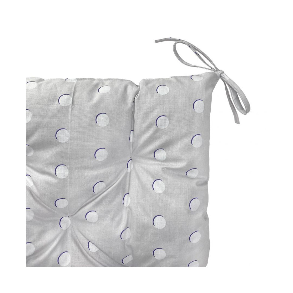 Подушка на стілець Прованс Super 40x40 Сіра (4823093436985)