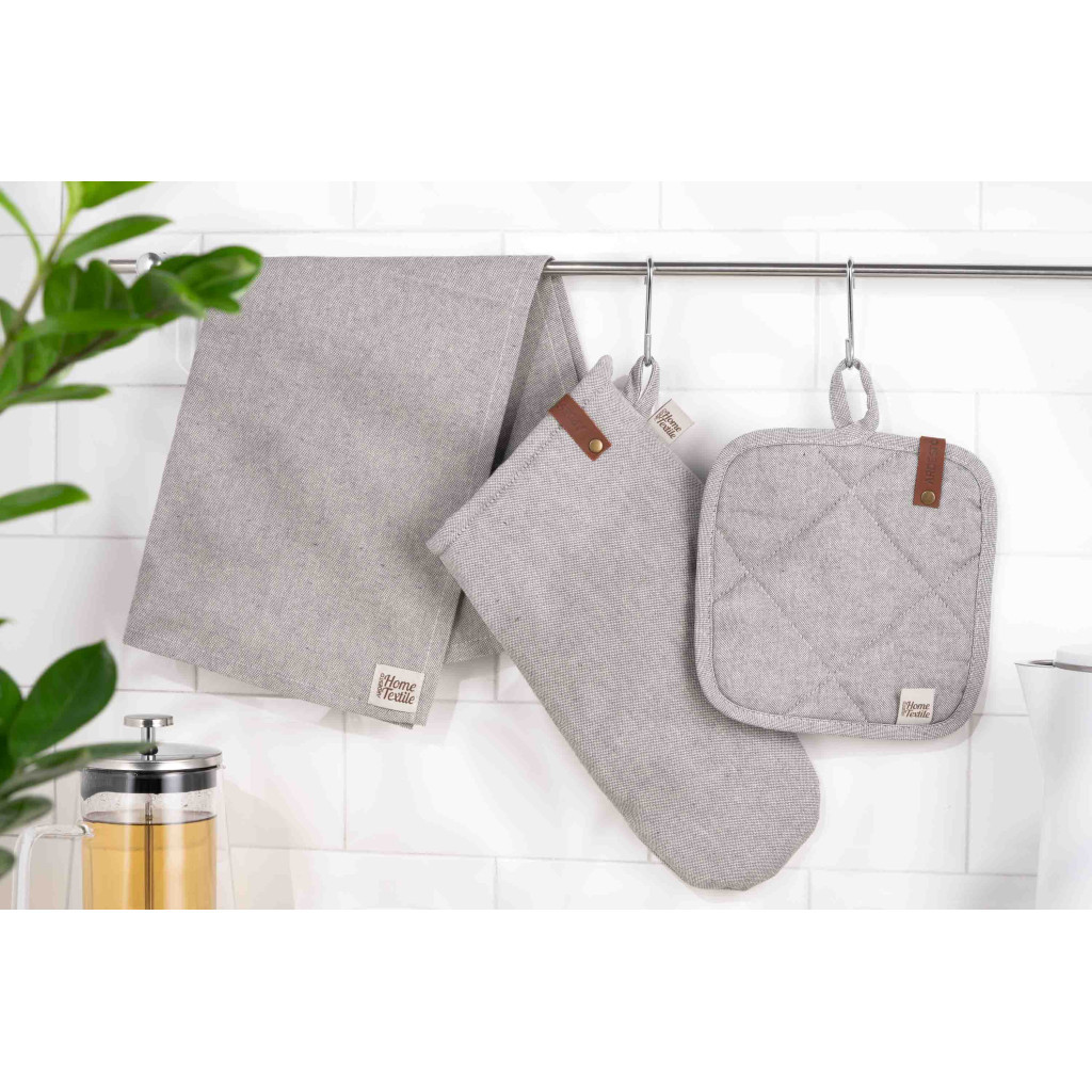 Серветка на стіл Ardesto Oliver сірий 40х40 см, 100% бавовна (ART06OD)