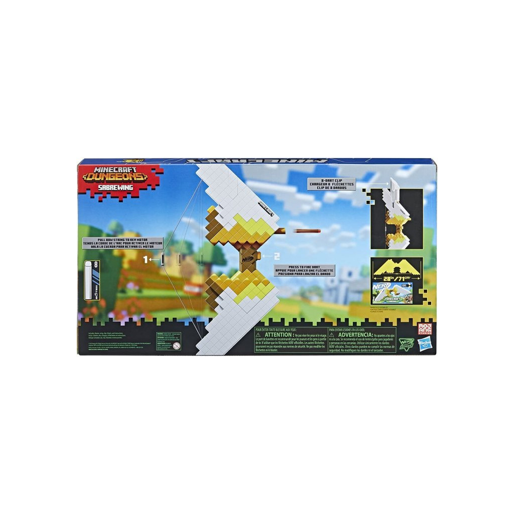 Іграшкова зброя Hasbro Nerf Бластер лук Sabrewing Майнкрафт (F4733) Іграшкова зброя Hasbro Nerf Бластер лук Sabrewing Майнкрафт (F4733)