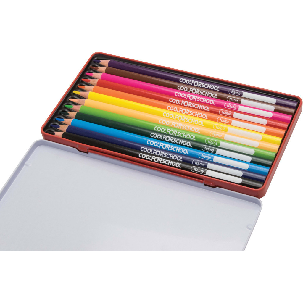 Олівці кольорові Cool For School Premium тригранні, 12 кольорів (CF15177)