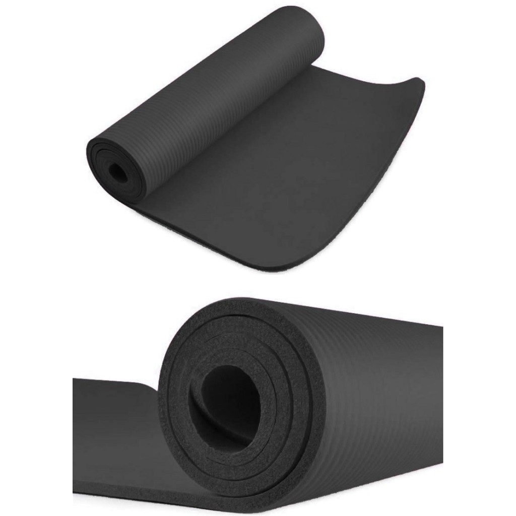 Килимок для йоги Power System PS-4017 NBR Fitness Yoga Mat Plus 180 х 61 х 1 см Black (PS-4017_Black)