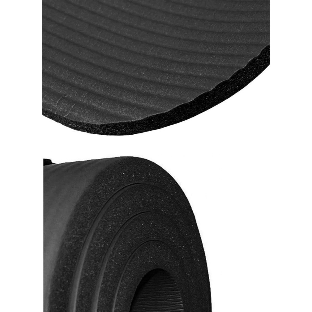 Килимок для йоги Power System PS-4017 NBR Fitness Yoga Mat Plus 180 х 61 х 1 см Black (PS-4017_Black)