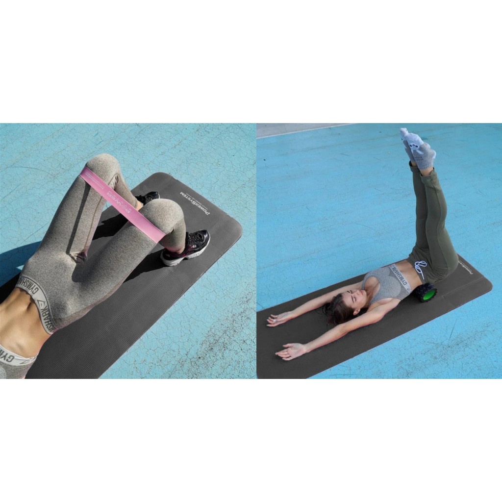 Килимок для йоги Power System PS-4017 NBR Fitness Yoga Mat Plus 180 х 61 х 1 см Black (PS-4017_Black)