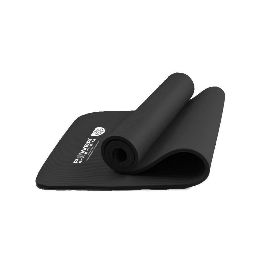 Килимок для йоги Power System PS-4017 NBR Fitness Yoga Mat Plus 180 х 61 х 1 см Black (PS-4017_Black)