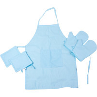 Apron MirSon Set 11-2208 Mint calico two potholders + two potholder gloves + apron (2200006752745)