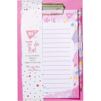 Yes To Do Hotch Potch Note Paper, Magnetic Clipboard, Pencil, Pad of 52 Sheets (170260)