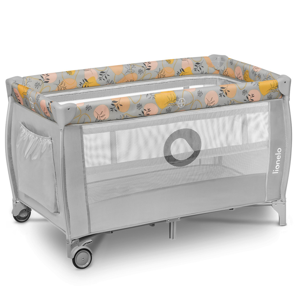 Дитячий манеж Lionelo Stefi Plus Pink Yellow (LO-STEFI PLUS PINK YELLOW)