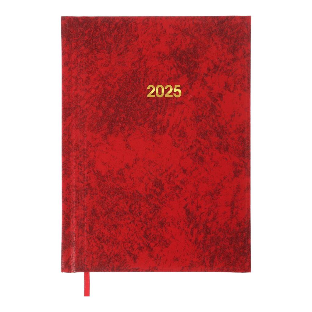 Тижневик Buromax датований 2025 Base A5 336 сторінок червоний (BM.2108-05)