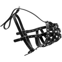 Muzzle for dogs Collar solid (boxer large) black (05991)