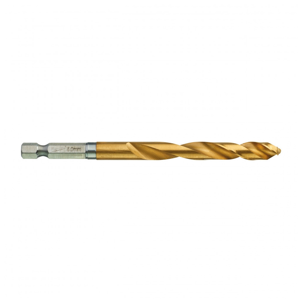 Свердло Milwaukee по металу RedHEX HSS-G TiN, 8,0 мм (48894719)