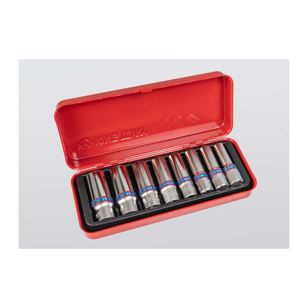 Набір торцевих головок KING TONY 3/8" 8 шт. (3508MR) Набір торцевих головок KING TONY 3/8" 8 шт. (3508MR)