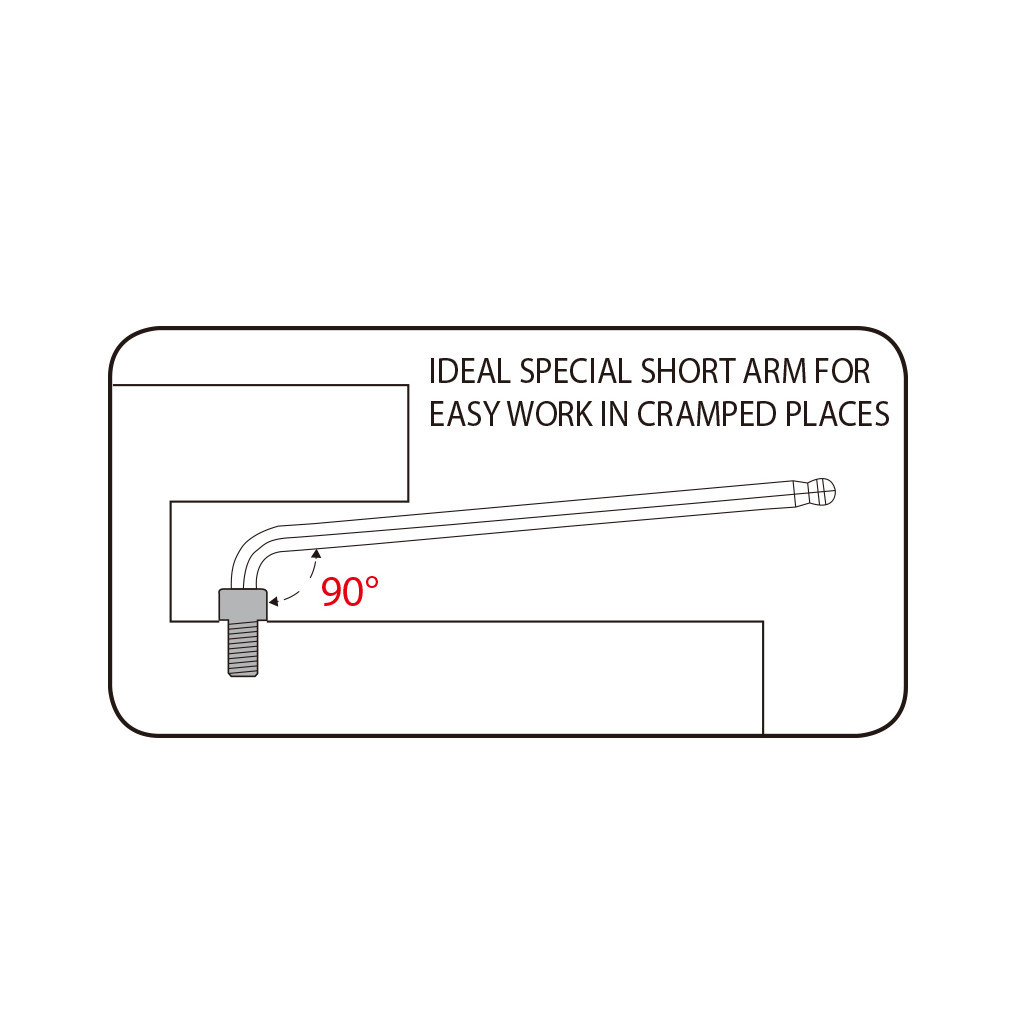 Ключ KING TONY шестигранний 9 шт. Г- подібний з кулькою 1,5-10 мм (201A09MR) Ключ KING TONY шестигранний 9 шт. Г- подібний з кулькою 1,5-10 мм (201A09MR)