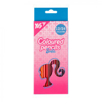 Colored pencils Yes Barbie (pink) double-sided 12 pcs. 24 rounds (290747)