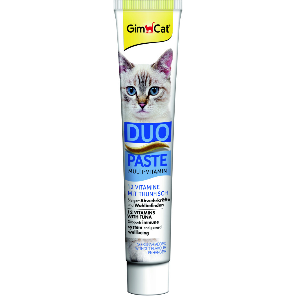 Паста для тварин GimCat DUO PASTE Multi-vitamin 12 vitamins with tuna 12 вітамінів та тунець 50 г (4002064421858)