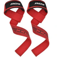 Hand straps RDX S4 Gym Cotton Gel Straps Red Plus (WAC-S4R+)