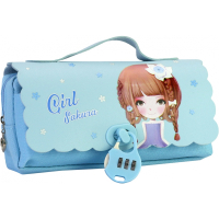 Cool For School pencil case 1 compartment Blue (CF7473-blue)