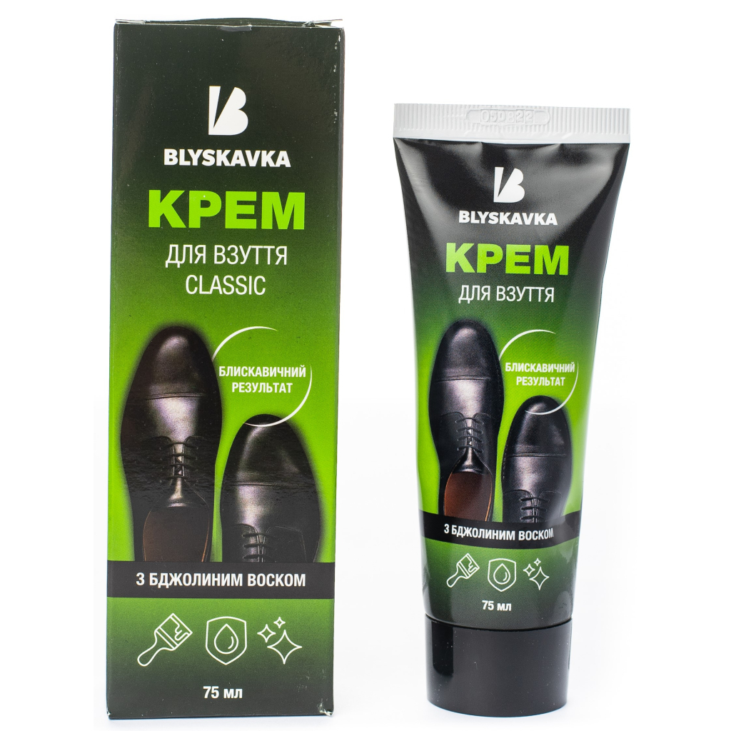 Крем для взуття Blyskavka Коричневий 75 мл (4820055140355)