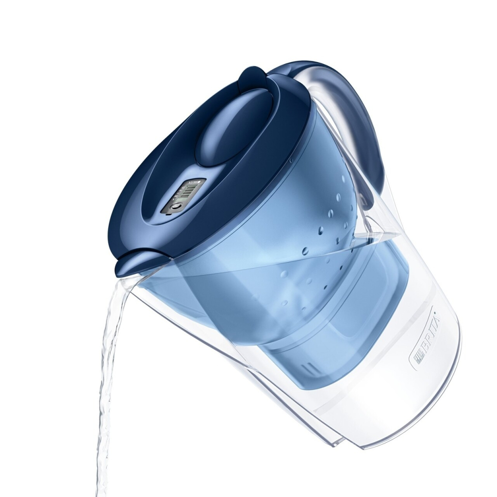 Фільтр-глечик Brita Marella Memo MXPro 2.4л (1.4л води) з фільтр-картриджем, синій (1052799)