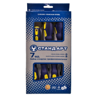Set of screwdrivers Standard 7 pcs. (SL3,SL4,SL5,SL6,PH0,PH1,PH2) (SDS07)