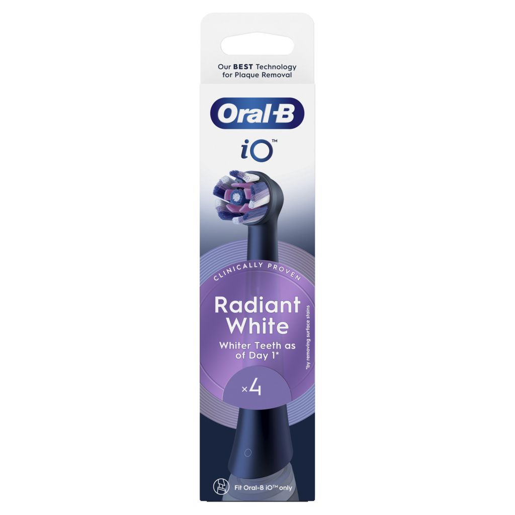 Насадка для зубної щітки Oral-B iO Блискуче відбілювання 4 шт (8700216199254)