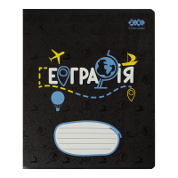 ZiBi subject notebook BLACK, 36 sheets, cell, geography (ZB.1730-02)