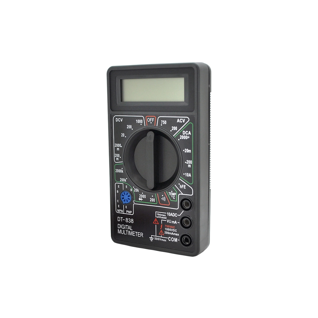 Цифровий мультиметр Voltronic DT-838, V, A, R , T, Q60 (DT-838)