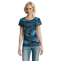 T-shirt Sol's Camo women blue camo XL (01187536XL)