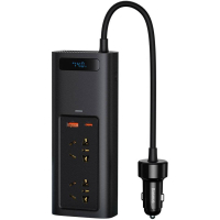 Автомобільний інвертор 12V/220V 150W In-car Inverter, USB, Type-C, 0.4m Baseus (CRNBQ-A01)