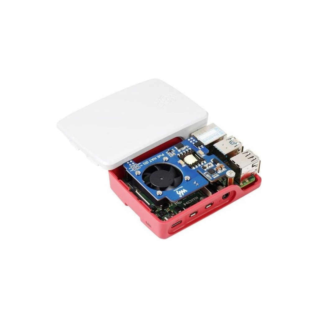 Плата розширення для Мікро ПК Waveshare Плата розширення PoE HAT для Raspberry Pi 4 (WAV-19532)