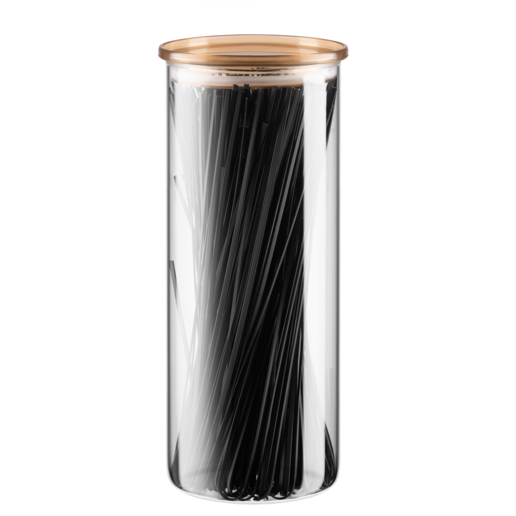 Банка Ardesto Fresh 1600 мл, скло, пластик, прозорий (AR1316SFM)