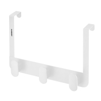 Towel rack ARDESTO Minimalism Door with 3 hooks White (ARHB3109W)